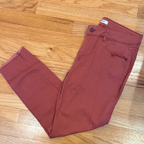 Kensie Pants - Kensie Rust Red Skinny Jeans